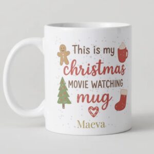 Mug de Noël Personnalisé – Christmas Movie Watching Mug