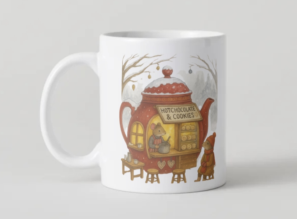 Mug Hot Chocolate & Cookies