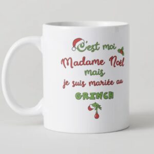 Mug « Madame Noël mariée au Grinch