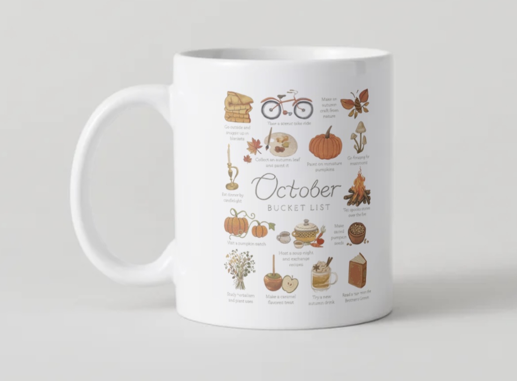 Mug Automne – October Bucket List