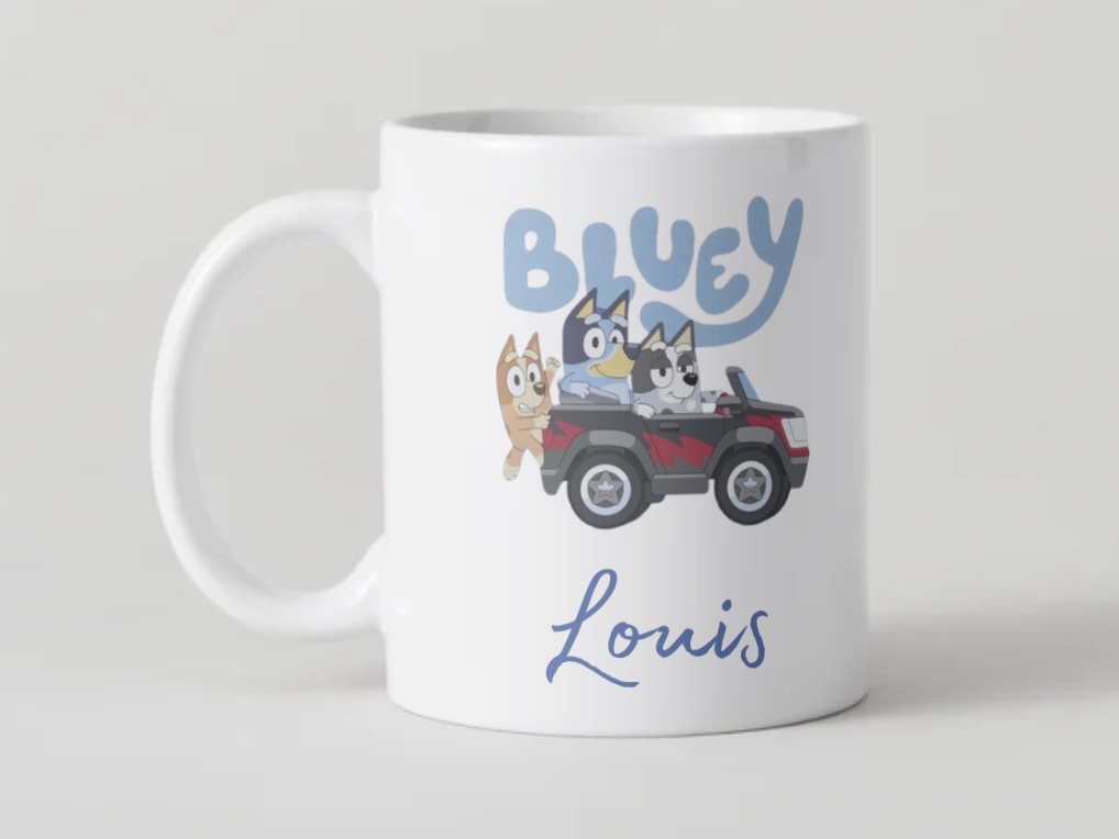 Mug Personnalisé Bluey – L’aventure commence dès le petit-déjeuner !