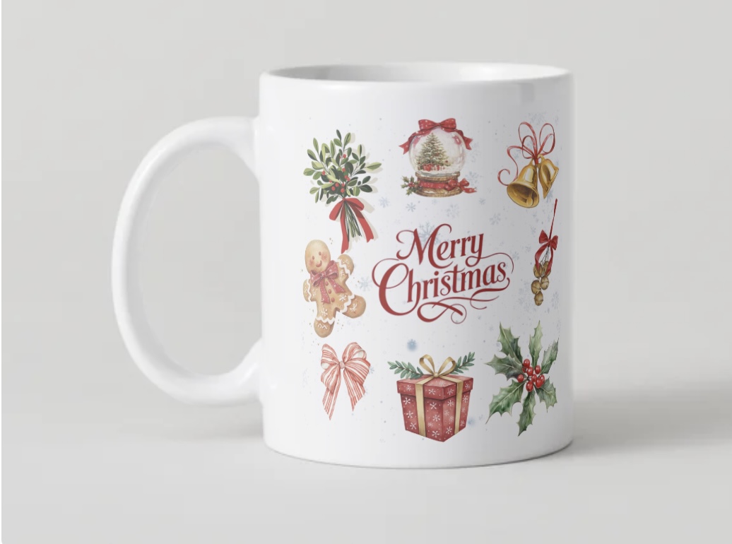 Mug Noël Illustrations – “Merry Christmas”